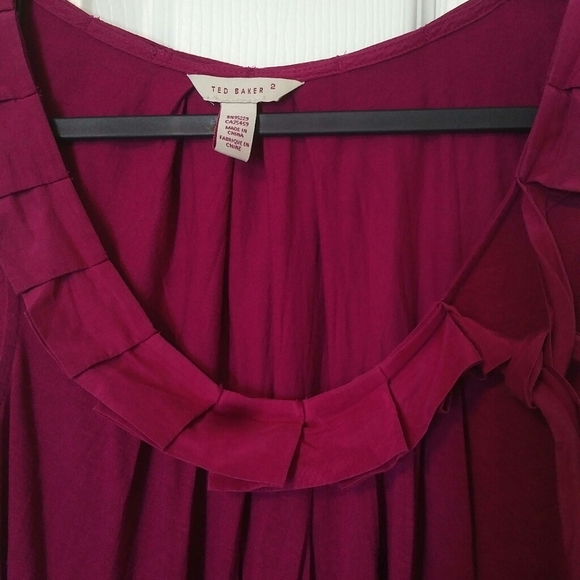 Ted Baker Gathered Sleeveless Top, Size 2 (US 6) - Picture 3 of 6